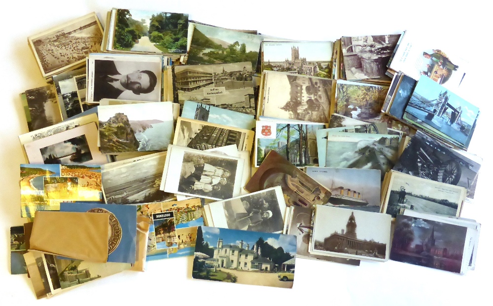 A Box of Mixed Postcards, containing approximately five hundred mainly pre war cards, including a