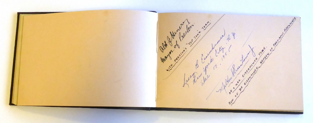 An Autograph Book Belonging to Robert and Mrs Riley, Mayor and Mayoress of Harrogate 1955- 56,