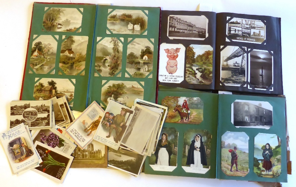 A Collection of Mixed Postcards, mainly pre war cards, including Yorkshire and other topography and