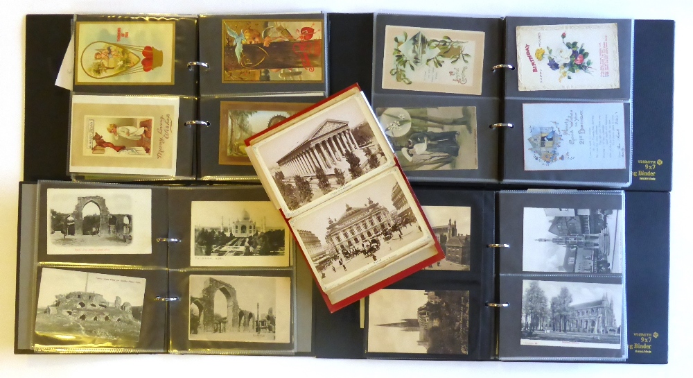 A Collection of Mixed Postcards, approximately three hundred and forty pre and post war cards,