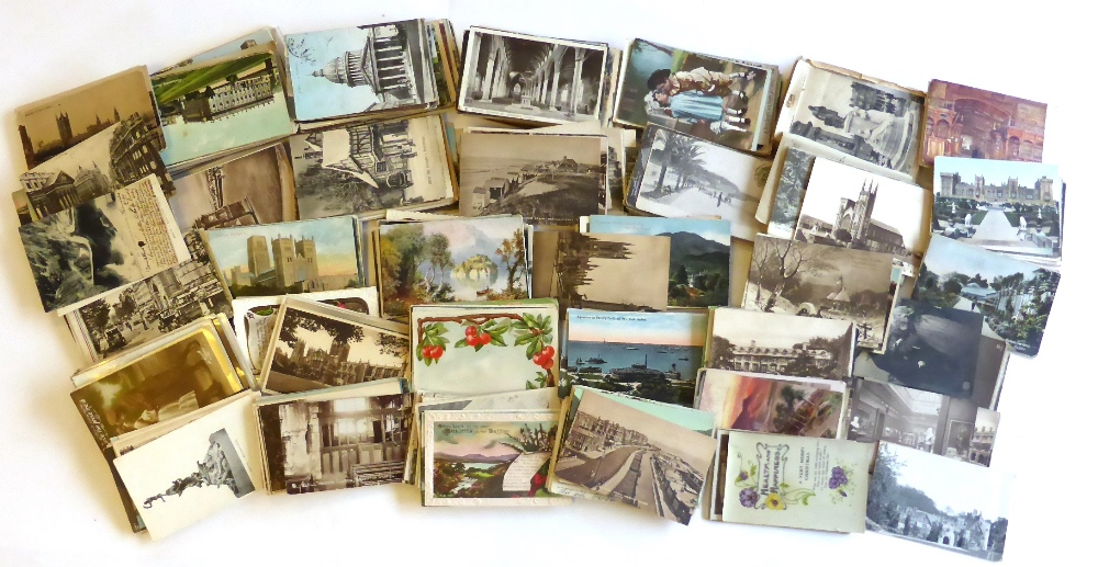 A Box of Mixed Postcards, approximately four hundred mainly pre war cards, including topography,