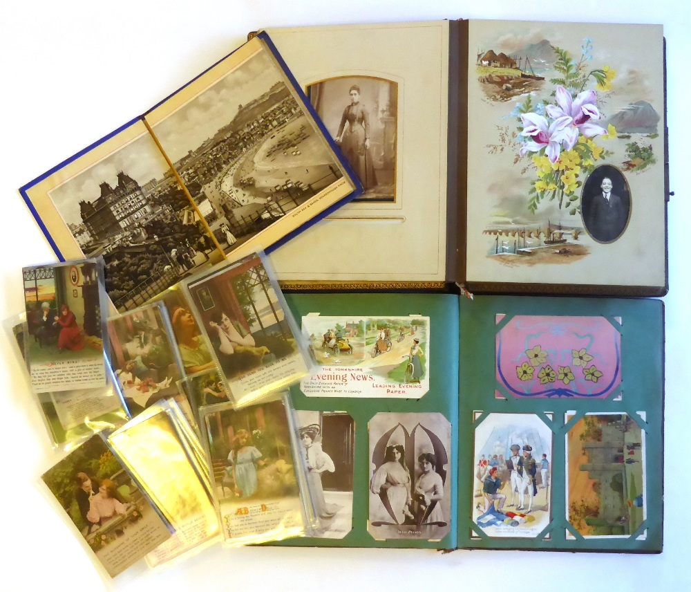 Mixed Ephemera, including an album of pre war postcards, including social history and advertising,