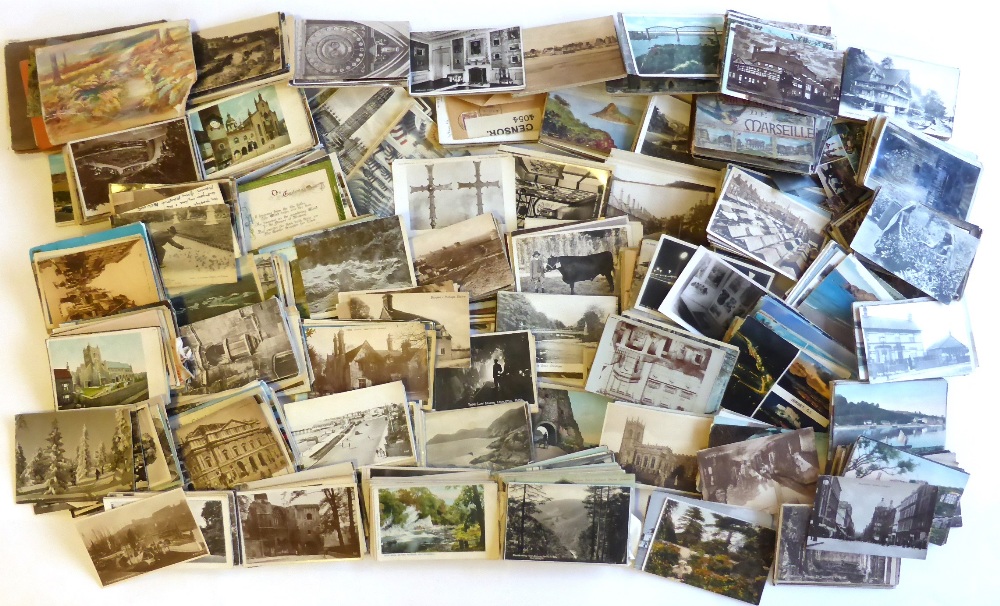 A Large Box of Mixed Postcards, approximately eight hundred cards, both pre and post war, mainly