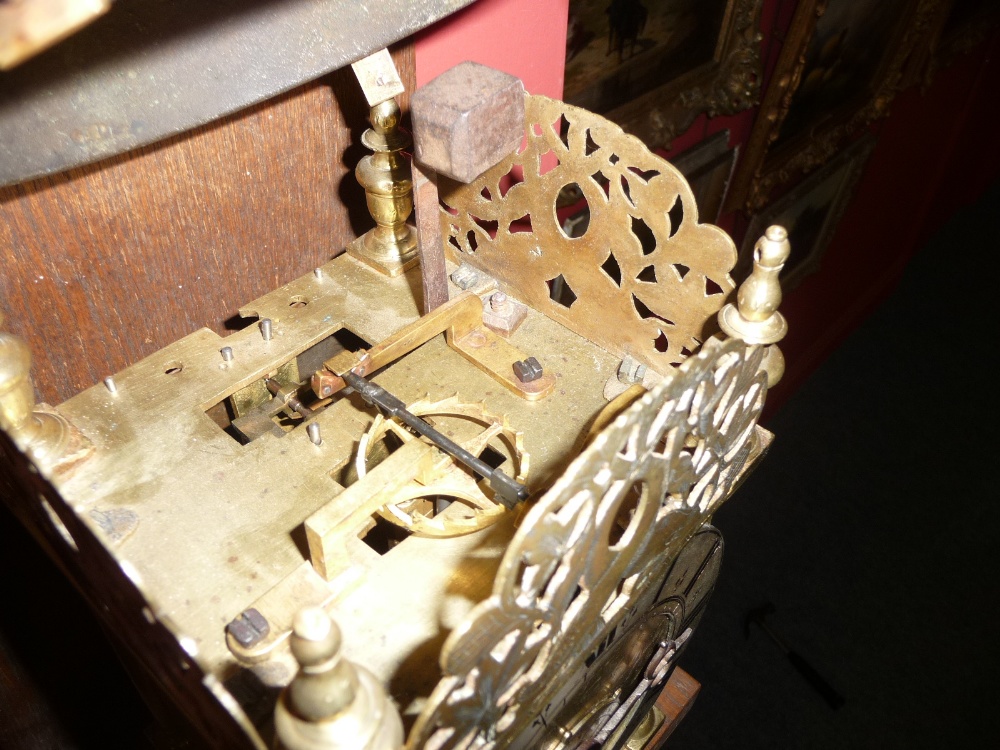 A Fine and Rare Brass Striking Lantern Clock, signed Thomas Ford, Bucks, Fecit, late 17th century, - Image 13 of 14