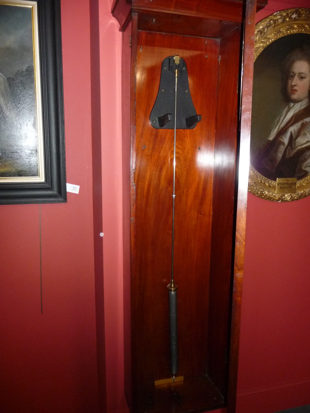 A Mahogany Regulator Wall Timepiece, signed Hans Jonathan, Bishop Auckland, glazed door, 12-inch - Image 5 of 13