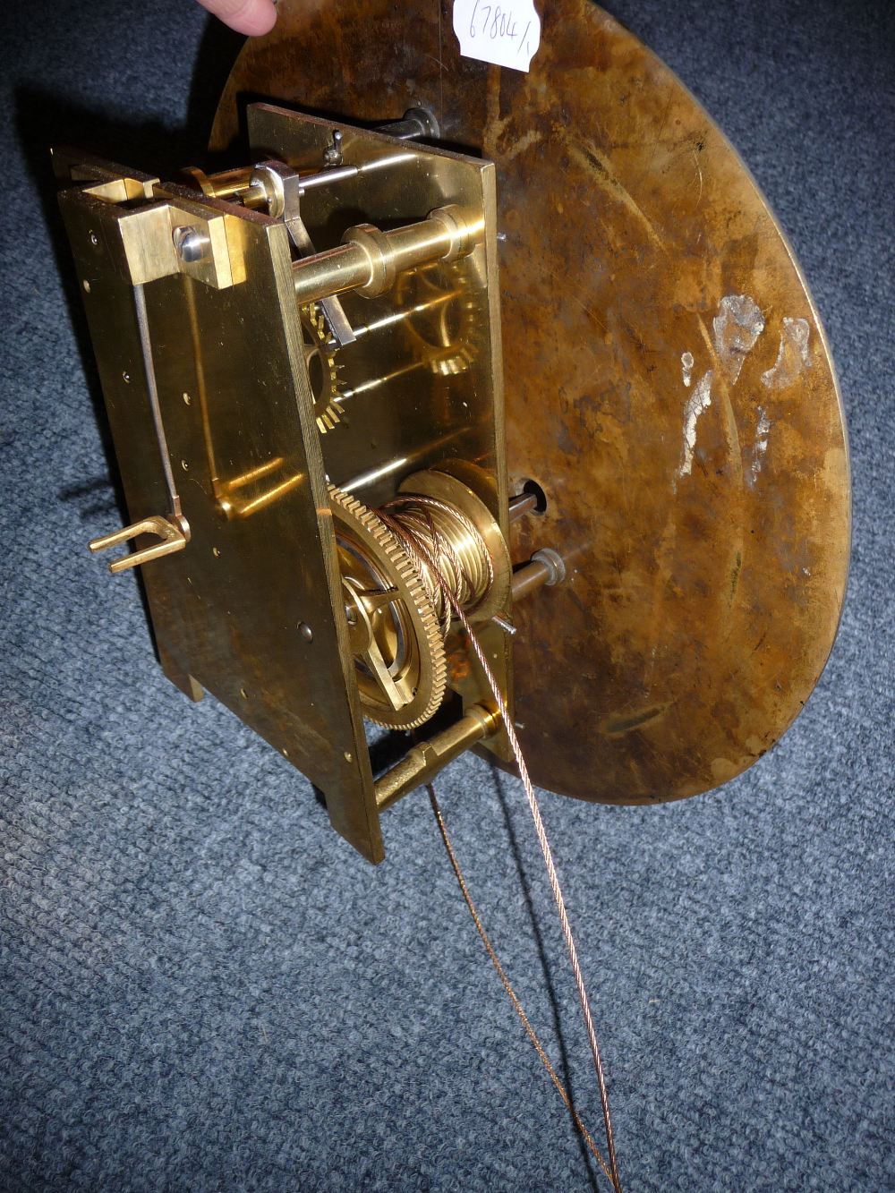 A Mahogany Regulator Wall Timepiece, signed Hans Jonathan, Bishop Auckland, glazed door, 12-inch - Image 13 of 13