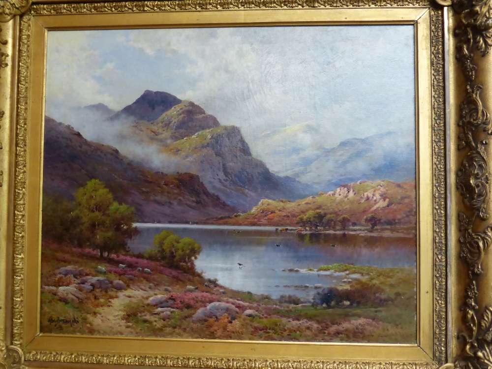 Alfred Fontville de Breanski Jnr. (1877-c.1945) ``Summer Morning Loch Katrine`` Signed, oil on - Image 3 of 6