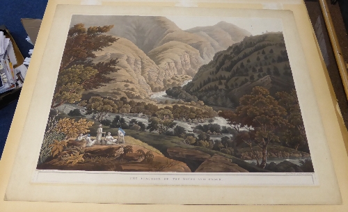 R Havell after J B Fraser (19th century)  ``The Ridge & Fort of Jytock``  ``The Junction of the - Image 7 of 9