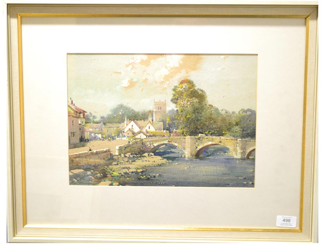 Noel Harry Leaver ARCA (1889-1951)  ``Romney Bridge, Kendal``  Signed, watercolour heightened with