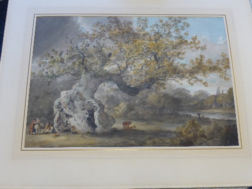 Julius Caesar Ibbetson (1759-1817) ``Hatfield Broad Oak``  Pen & ink and watercolour, with - Image 5 of 6