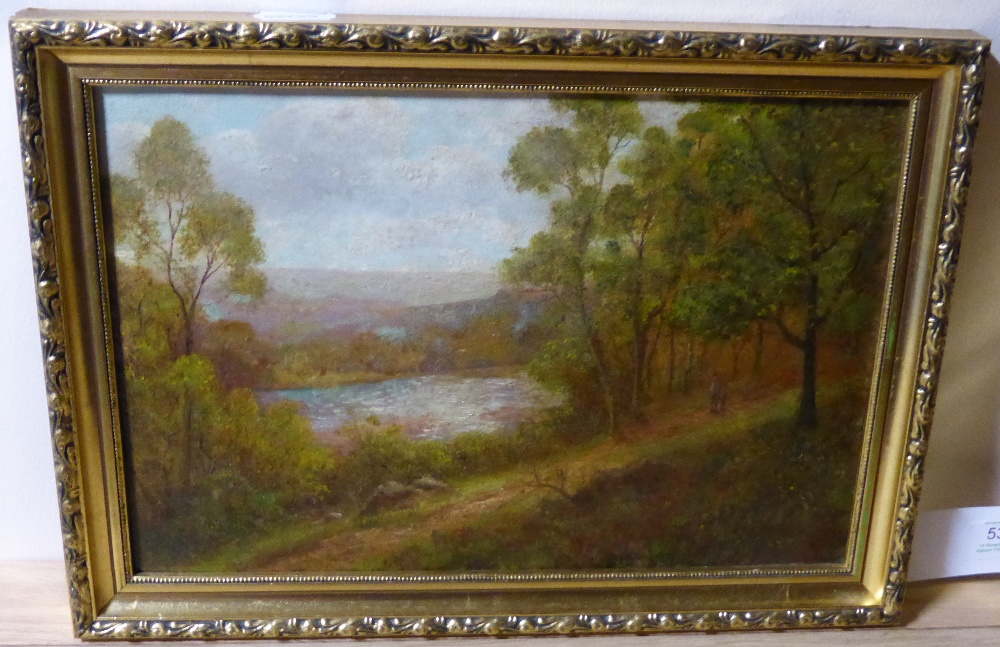 Everett William Mellor (1878-1965) ``A Peep of the Wharfe, Bolton Woods`` ``Derwentwater, - Image 2 of 3