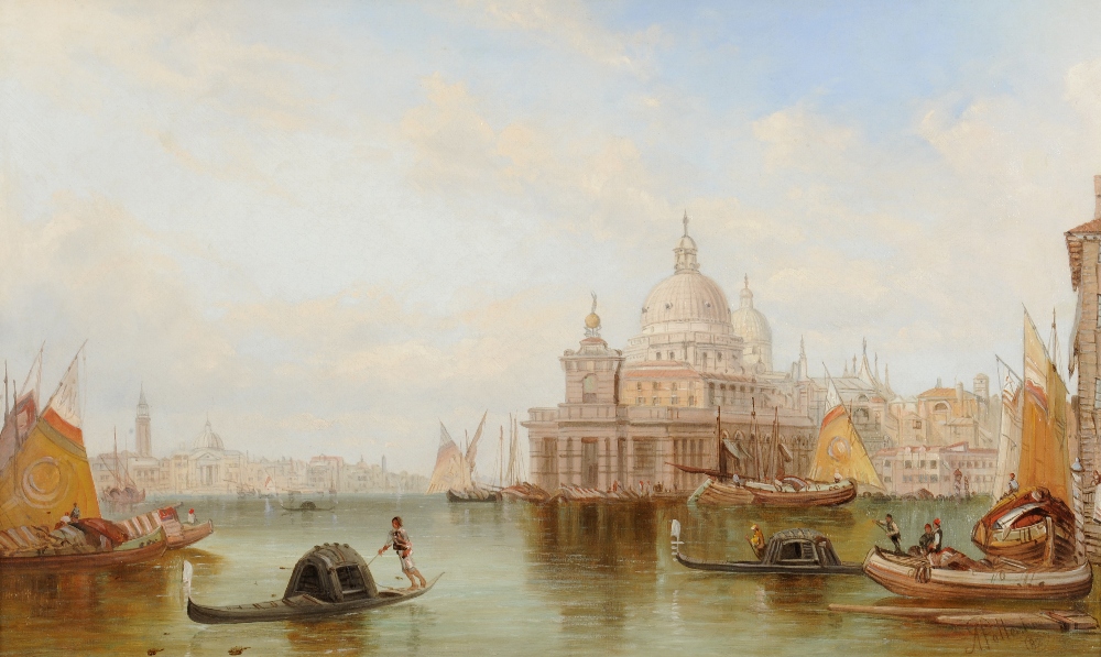 Alfred Pollentine (fl.1861-1880)  View of Santa Maria della Salute, Venice View of Piazza San - Image 2 of 9