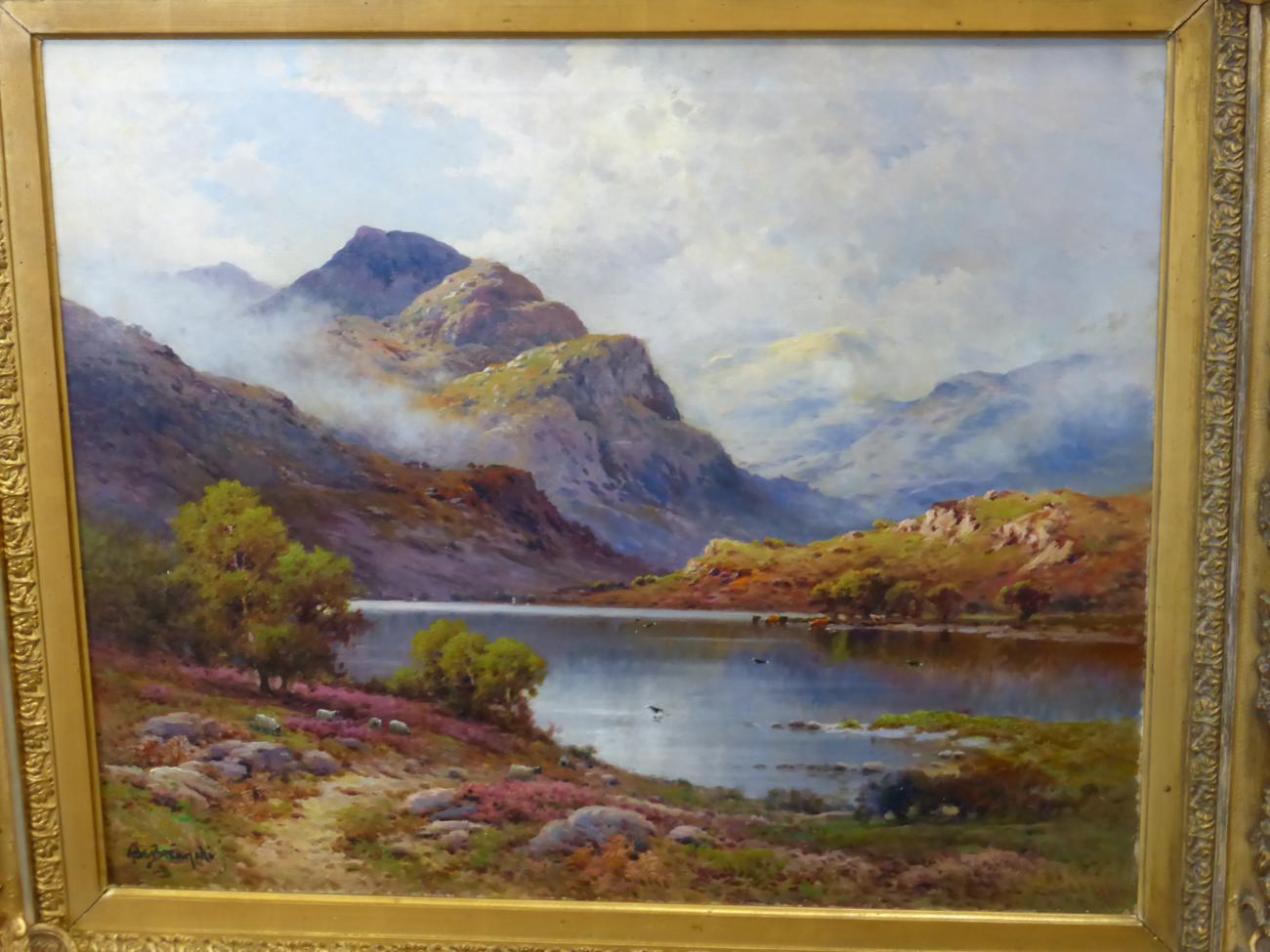 Alfred Fontville de Breanski Jnr. (1877-c.1945) ``Summer Morning Loch Katrine`` Signed, oil on