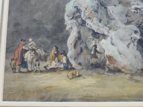 Julius Caesar Ibbetson (1759-1817) ``Hatfield Broad Oak``  Pen & ink and watercolour, with - Image 3 of 6