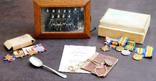 The Ledgard Family at War:- a First World War Pair of 1914-15 Star and Victory Medal, with Defence