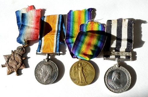 A First World War Pair, awarded to 3-10400 CPL.A.BROWN, of 1914-15 Star and British War Medal; a