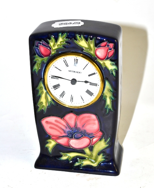 Modern Moorcroft small mantel clock