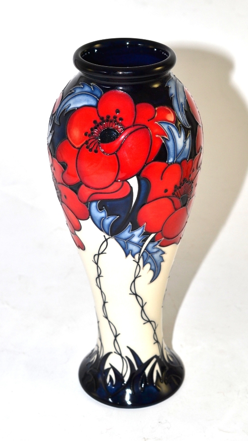 A modern Moorcroft `A More Sacred Place` 75/8 collectors club vase (boxed)