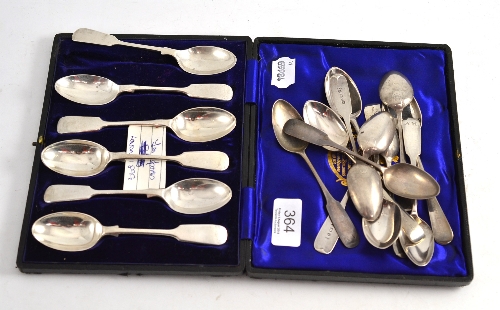 A collection of assorted silver flatware