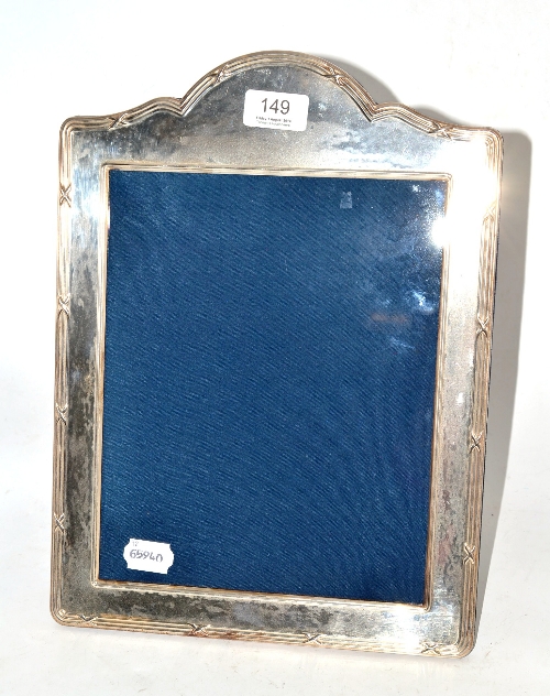 A large silver photograph frame