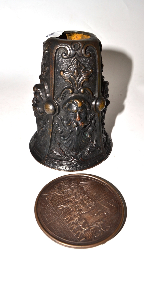 French medallion and bronze base