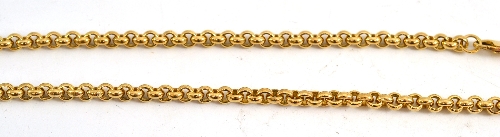 A 9ct gold belcher necklet