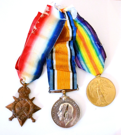 A First World War Trio, awarded to PLY.848-S- PTE.R. WALBURN., R.M.L.I., comprising 1914-15 Star,