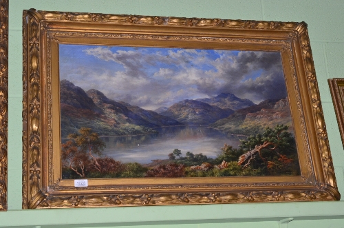 Macneil Macleay (1806-1883) Loch Earn, signed, oil on canvas, 44.5cm by 74.5cm
