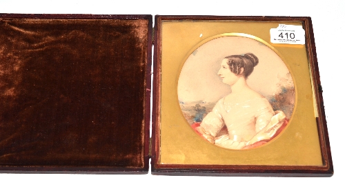 Kenneth Macray RSA, portrait of a lady, half length, inscribed on the reverse Painted by Kenneth