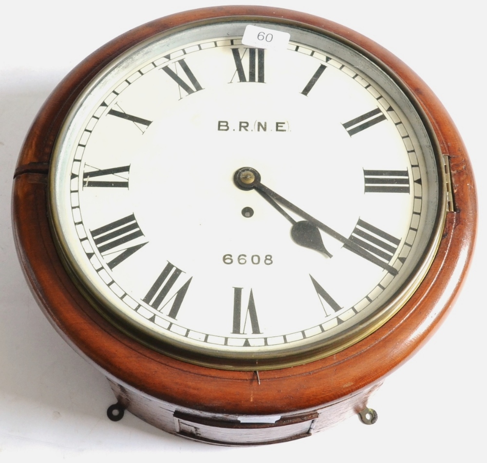 BR(NE) Waiting Room Wall Mounted Clock with single fusee movement, 12``, 30cm dial numbered 6608