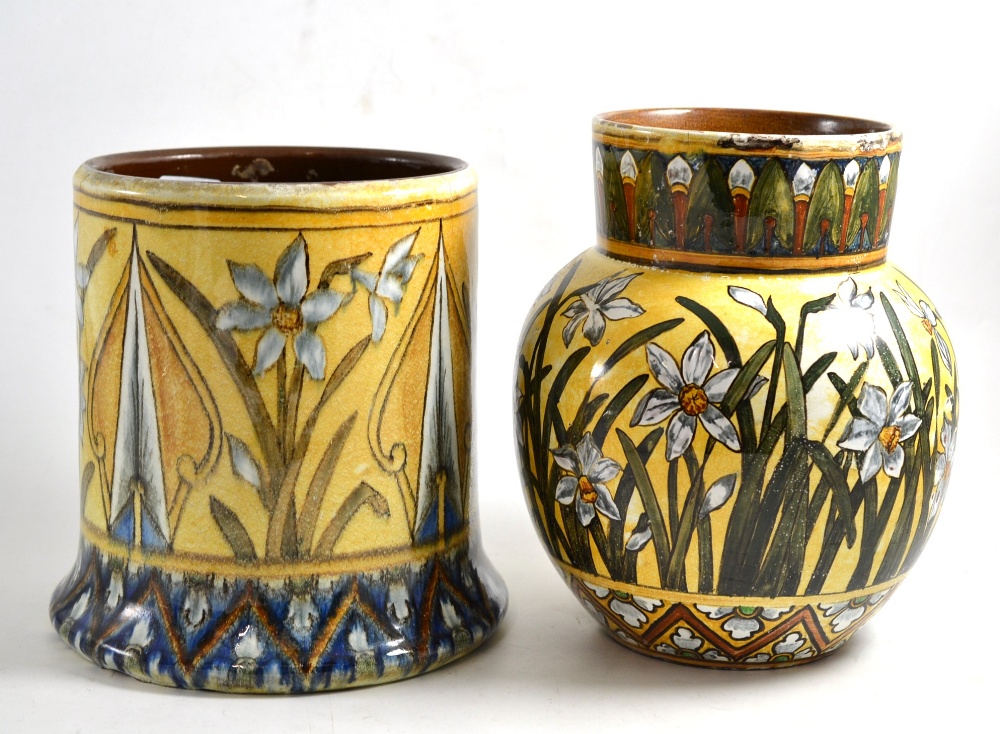 Two Christopher Dresser Linthorpe vases (a.f.)
