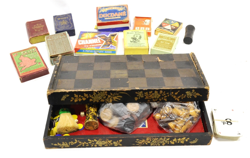 Various Games including Chess/Draughts/Backgammon set (a.f.) Jaques Skits, Ducdame, Jaques Happy