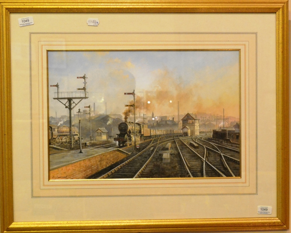 John Lewis Chapman (b.1946)  ``Blackburn Station, West End``  Signed, watercolour heightened with