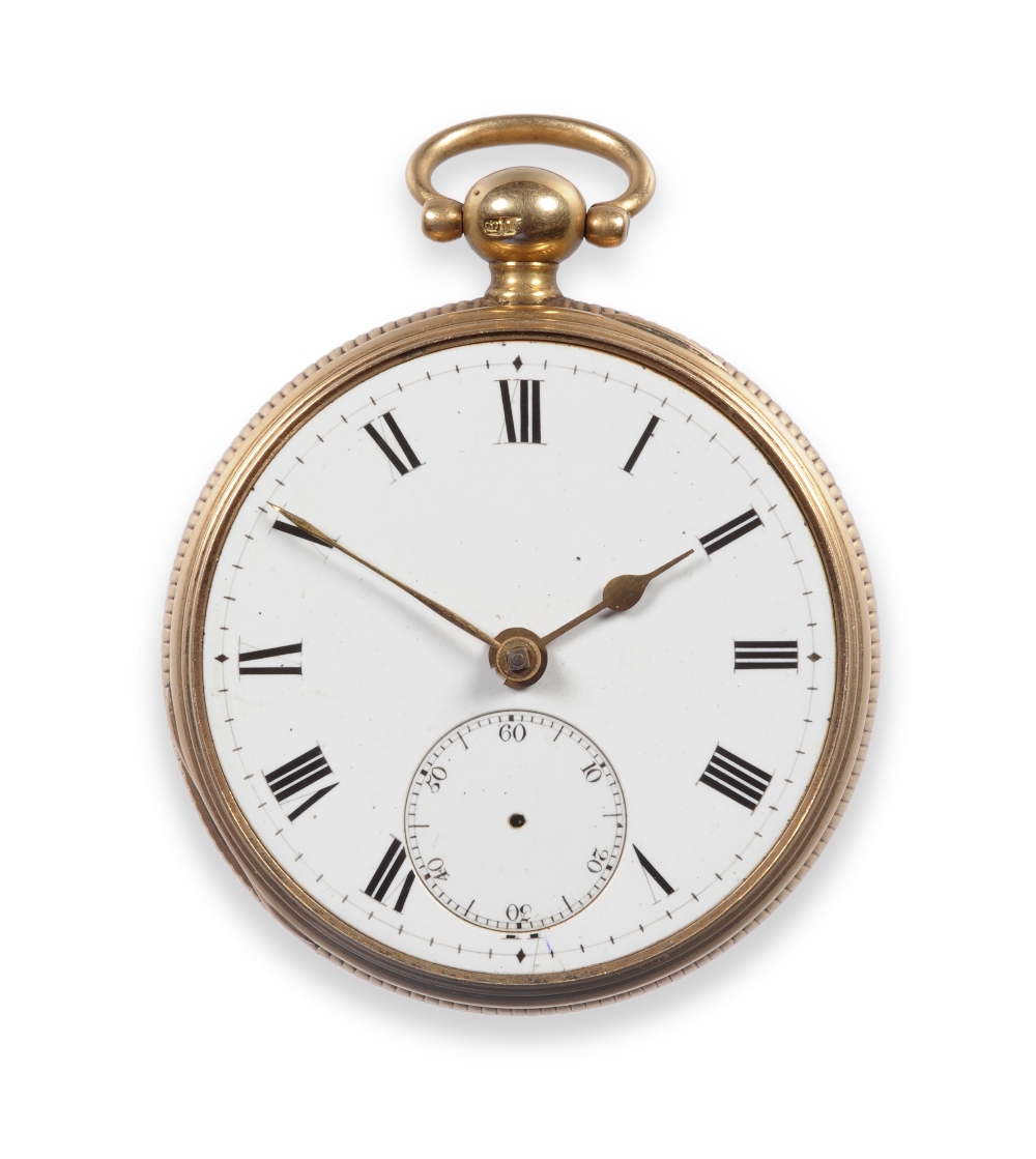 An 18ct Gold Duplex Pocket Watch, signed Hamlet, Princes Street, Leicester Sqr, London, No.4054,
