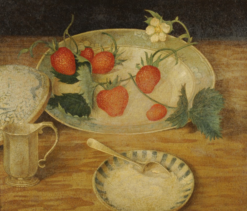 Maxwell Ashby Armfield RWS (1881-1972)
"Strawberries and Cream"
Monogrammed, tempera on board, 23.