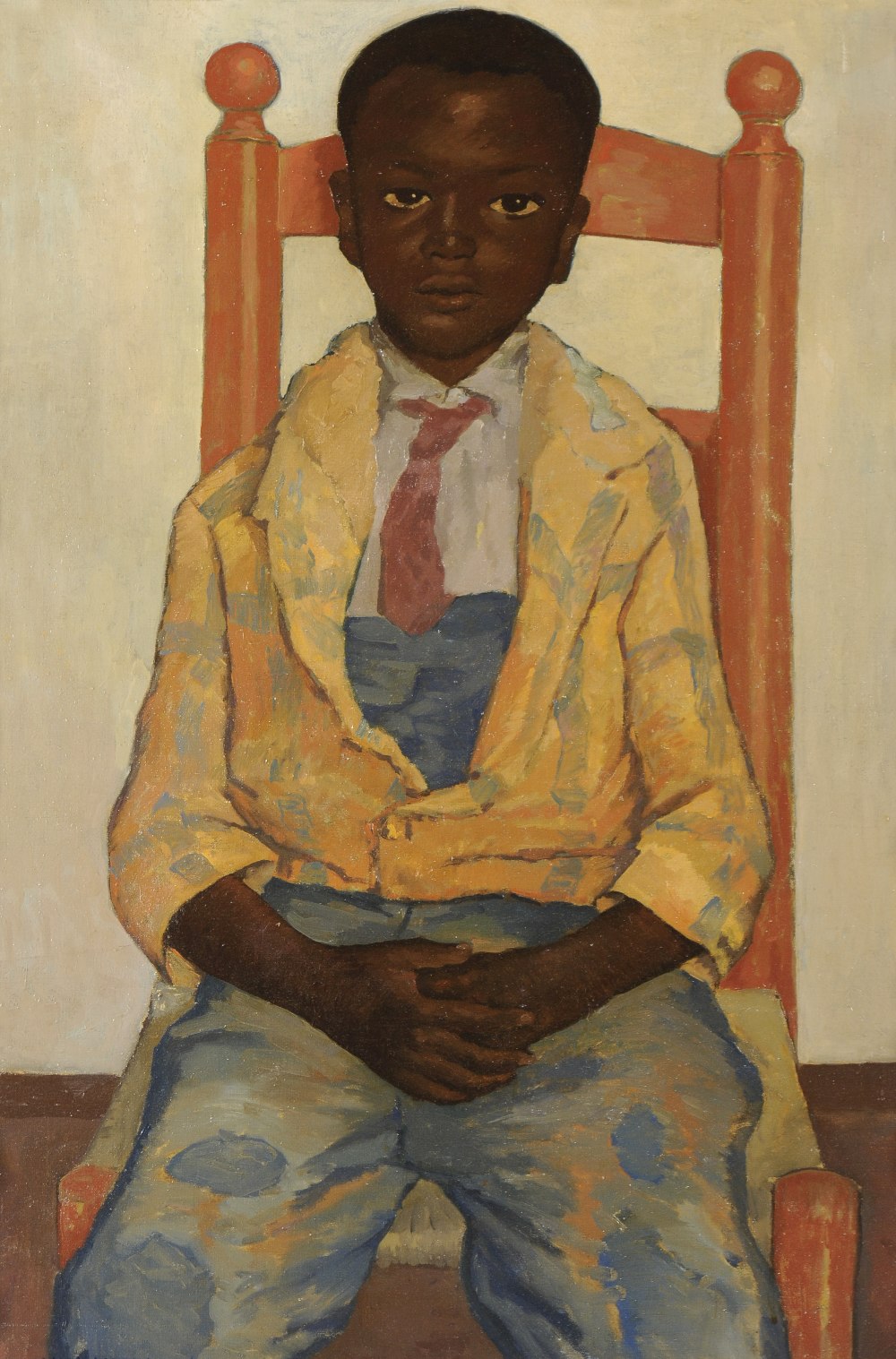 Julian McDonald (20th century) American
Portrait of a young black boy, three-quarter length,