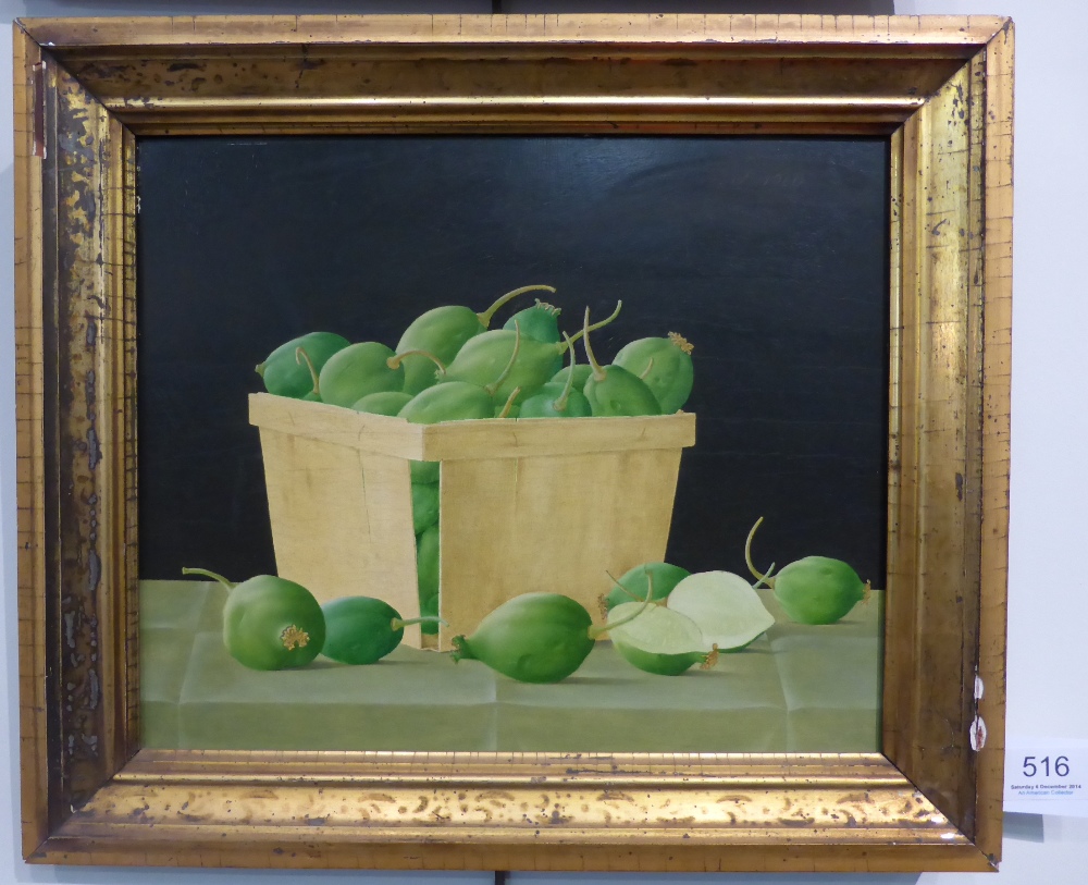 John Wilde (1919-2006) American
Still life of green fruit in a carton
Signed and dated 1960 - Image 2 of 7