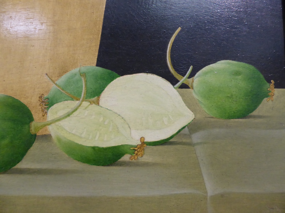 John Wilde (1919-2006) American
Still life of green fruit in a carton
Signed and dated 1960 - Image 7 of 7
