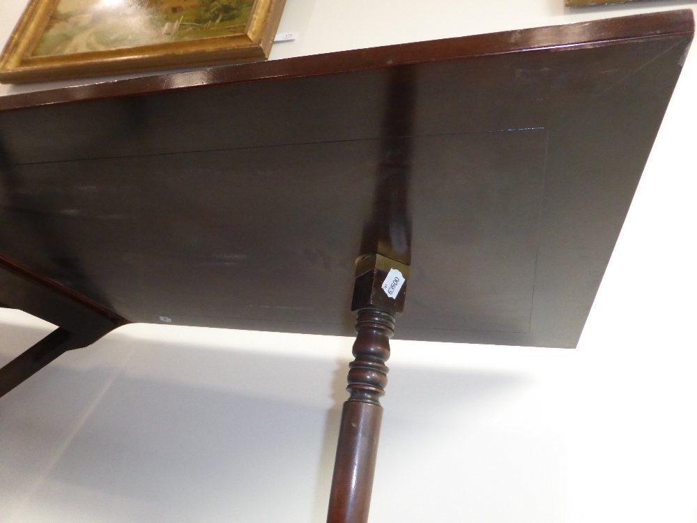 An Unusual Mahogany Folding Campaign Table, late 19th/early 20th century, of rectangular form with - Image 11 of 12