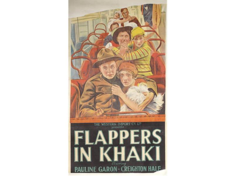 An original film poster from Flappers in Khaki (Riley of the Rainbow Division) Western Import Co,