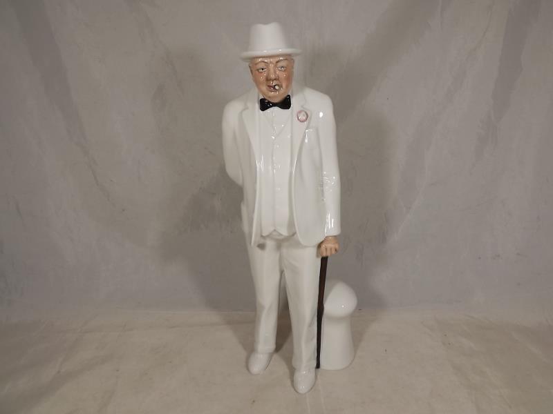 A Royal Doulton figurine depicting Sir Winston Churchill HN3057, 27cm (h)