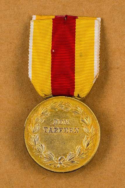Orden & Ehrenzeichen Deutschland - Baden : Golden Military Merit Medal of Karl Friedrich, 1870-1871
