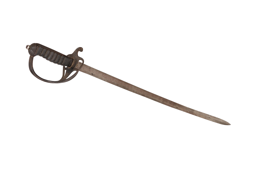 A Royal Artillery dress sword, with wire-bound shagreen grip, regulation reeded three-bar hilt and - Image 2 of 2