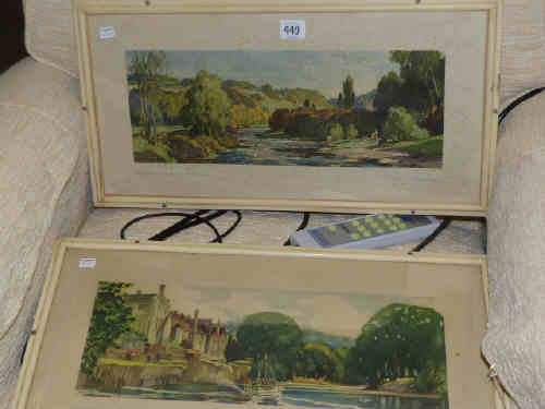 Two railway carriage prints.