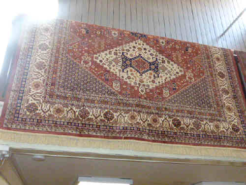 Tan ground Caucasian carpet 2.80 x 2.00