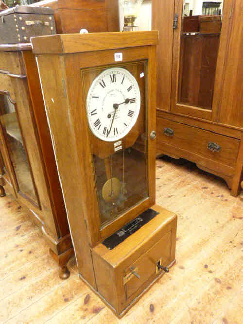 Oak cased the gledhill-brook time recorder