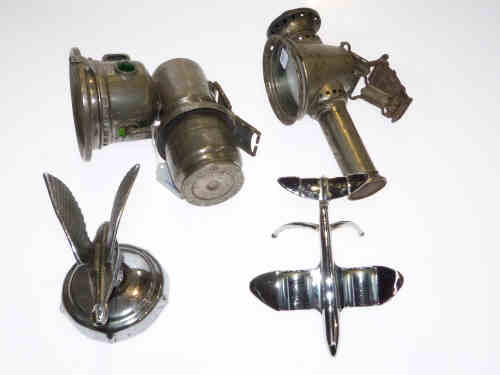 Vintage bicycle lamp, Lucas carbide lamp etc