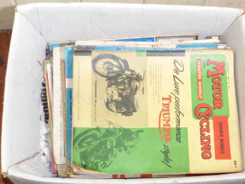 Collection of thirty motorcycling magazines 1950-1960's