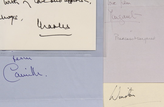 (7) AUTOGRAPHS BRITISH ROYALTY & INVITATION - All to Brooke Astor, including: (2) Prince Charles: