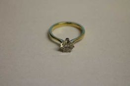 An 18ct gold diamond solitaire ring, approximatley 1.2 ct.   CONDITION REPORT:  Good condition.